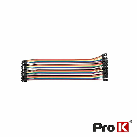KIT 25 Cabos de ligação Jumper Fêmea/Fêmea PROK