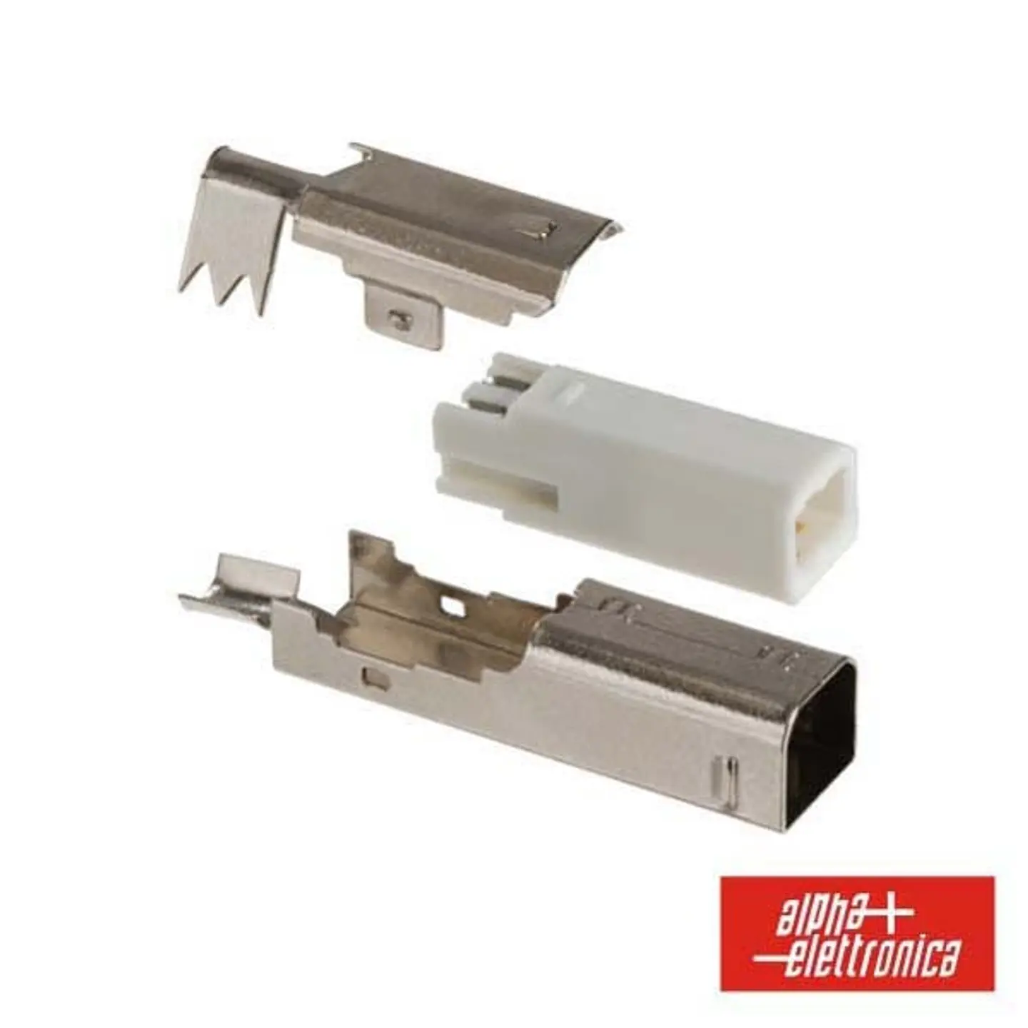 FICHA USB-B 2P MACHO P/ SOLDAR 1