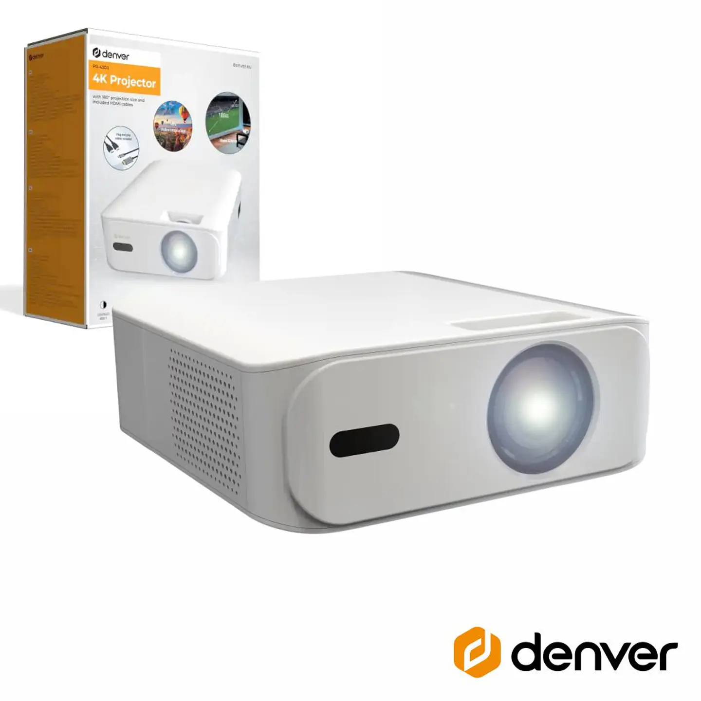 Vídeo Projetor 4K HDMI/USB DENVER 1