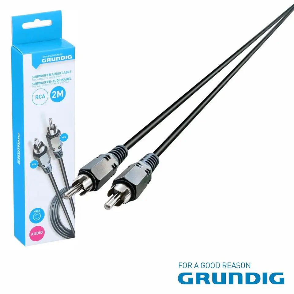 Cabo 1-Rca Macho / 1-Rca Macho 2m GRUNDIG 1