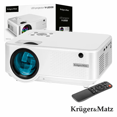Vídeo Projetor LEDS FHD 1080p 5000lm C/ Comando BT KRUGER