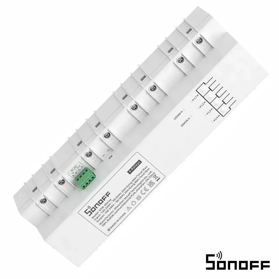 Contador de Energia 230V/80A 4 Relés 20A WiFi SONOFF 1