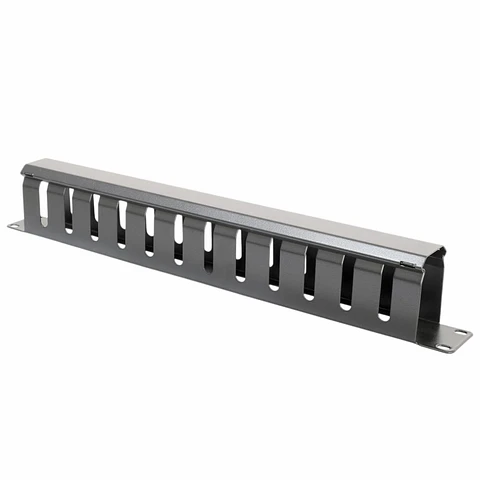 Painel Gestão De Cabos 19" 1U Metal Preto