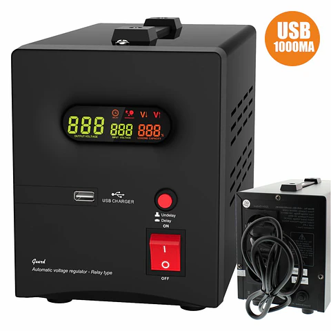 ESTABILIZADOR AUTOMÁTICO TENSÃO 1500VA C/ USB