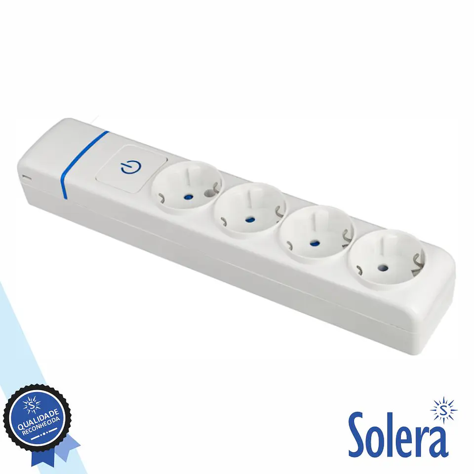 Extensão Elétrica 4x Schuko C/ Interruptor SOLERA 1