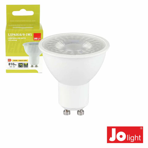 Lâmpada LED GU10 9W 45º 230V 3000K 810lm JOLIGHT