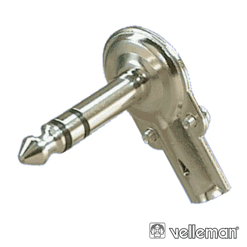 FICHA JACK 6.35MM MACHO ST 90º VELLEMAN