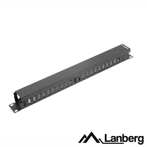 Painel Gestão De Cabos 19" 1U Metal Preto LANBERG