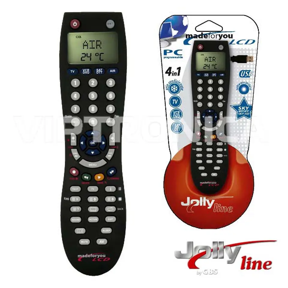 TELECOMANDO PROGRAMÁVEL 4:1 C/PROG E LCD 1