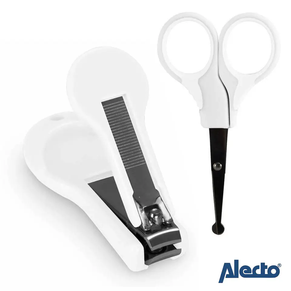 Conjunto de Corta Unhas e Tesoura P/ Bebé ALECTO 1