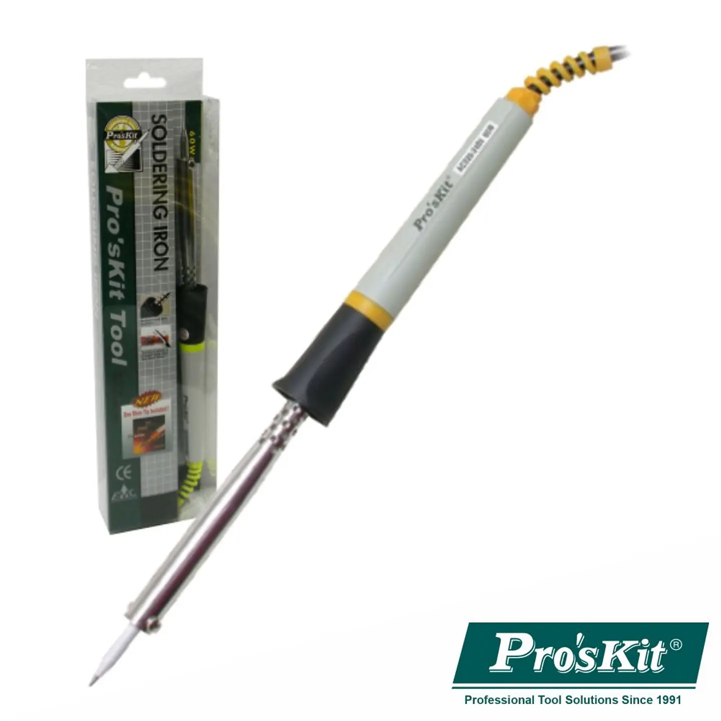FERRO DE SOLDAR 60W RESISTÊNCIA CERÂMICA PONTA EXTRA PROSKIT 1