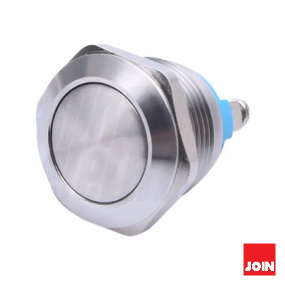 Pulsador Off-(On) Aço Inoxidável Spst Na 250V 1