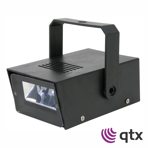 Projetor Luz C/ 2 LEDS Brancos Strobe 4x Pilhas AA QTX