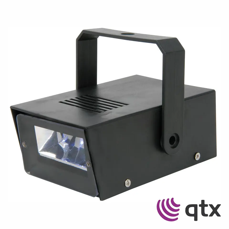 Projetor Luz C/ 2 LEDS Brancos Strobe 4x Pilhas AA QTX 1