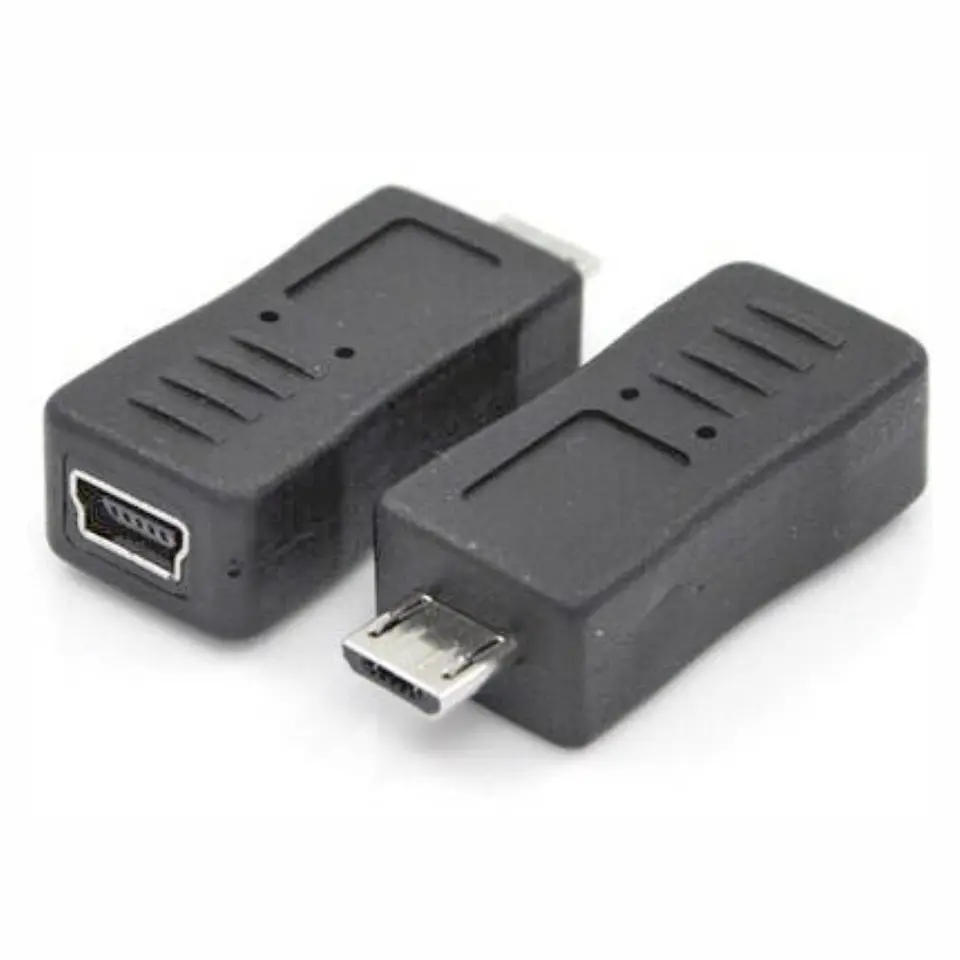 FICHA ADAPTADORA MICRO USB MACHO / MINI USB FÊMEA 1