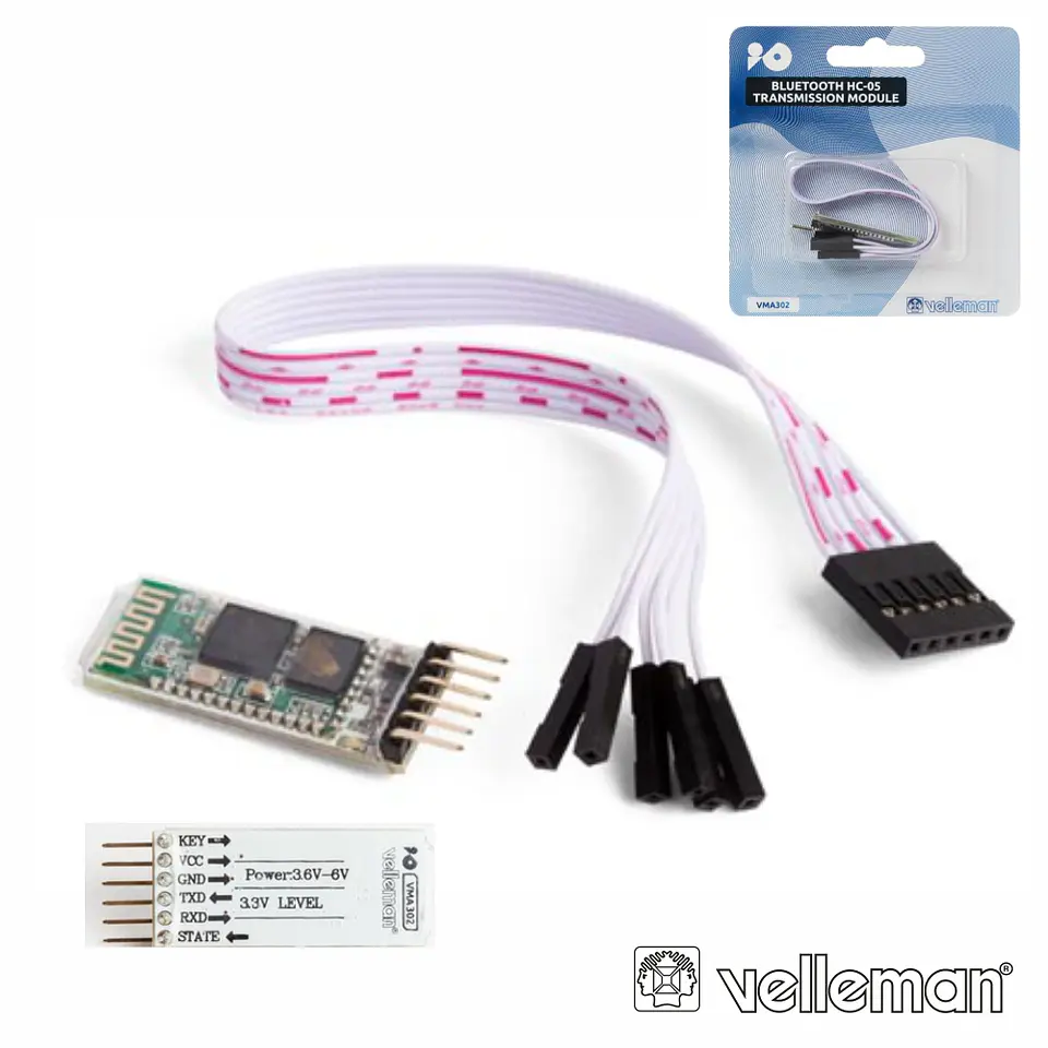 MÓDULO TRANSMISSOR BLUETOOTH HC-05 VELLEMAN 1
