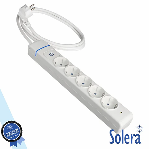 Tomada Elétrica C/ 5 Saídas Interruptor 1.5M ION SOLERA