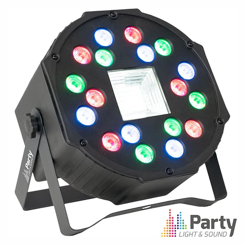 Projetor Par C/ 18 LEDS Strobe DMX PARTY