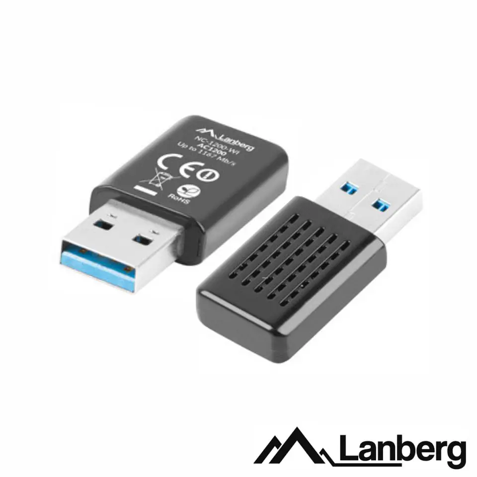 Adaptador USB Wifi Lan 802.11A/N/AC 1200mbps Wps LANBERG 1