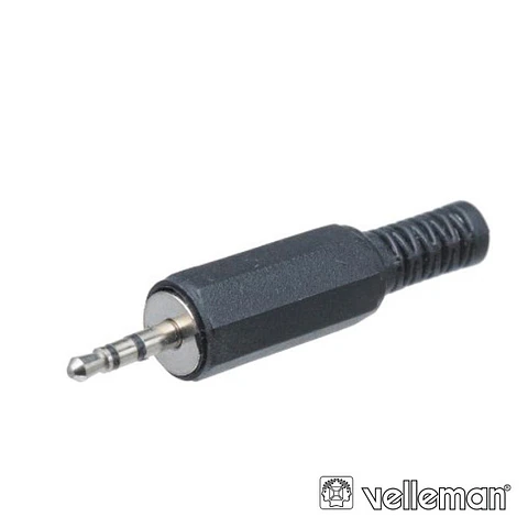 FICHA JACK 2.5MM MACHO ST PVC C/ GUARDA CABO