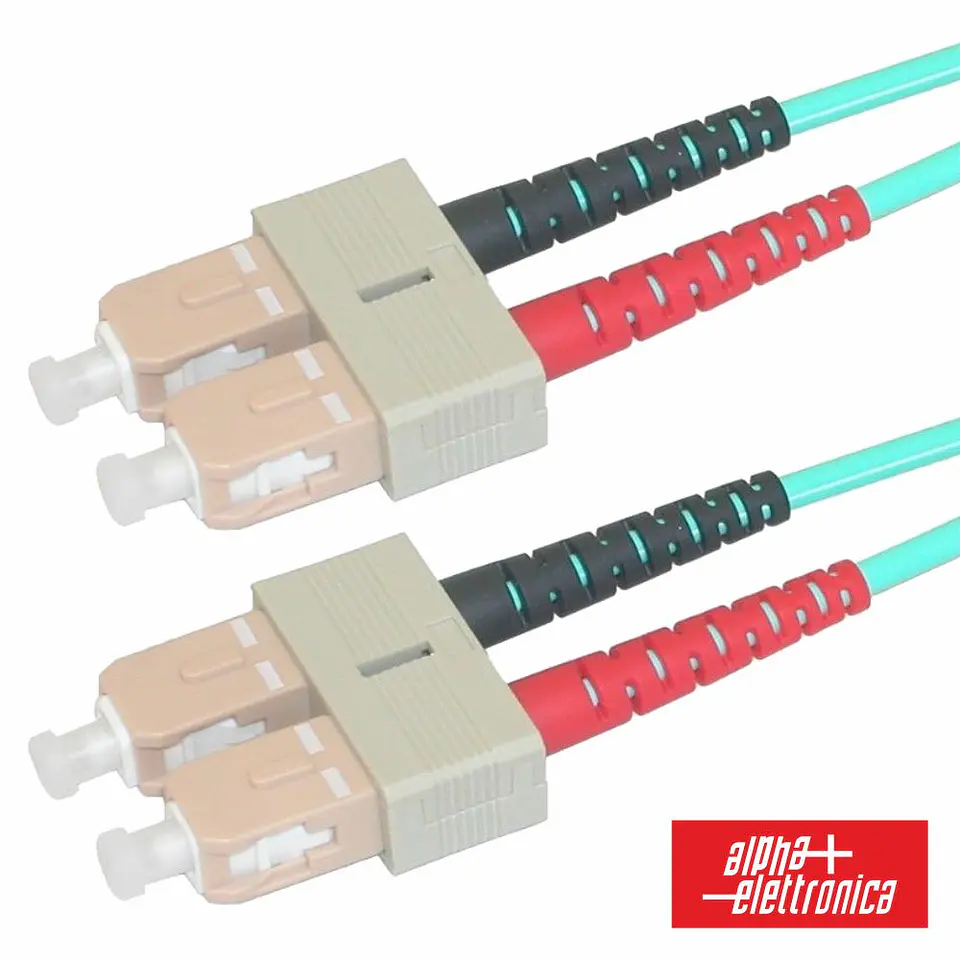 CABO FIBRA ÓPTICA MULTIMODO OM3 3MM SC/UPC-SC/UPC 2M ALPHA 1
