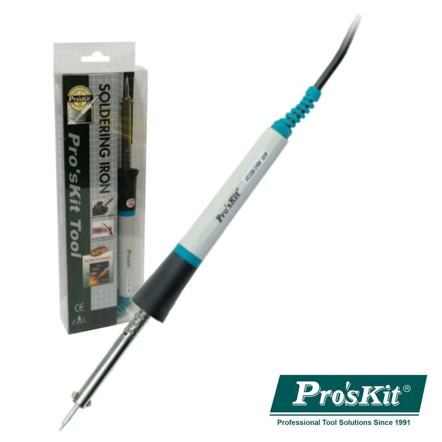 FERRO DE SOLDAR 30W RESISTÊNCIA CERÂMICA PONTA EXTRA PROSKIT 1