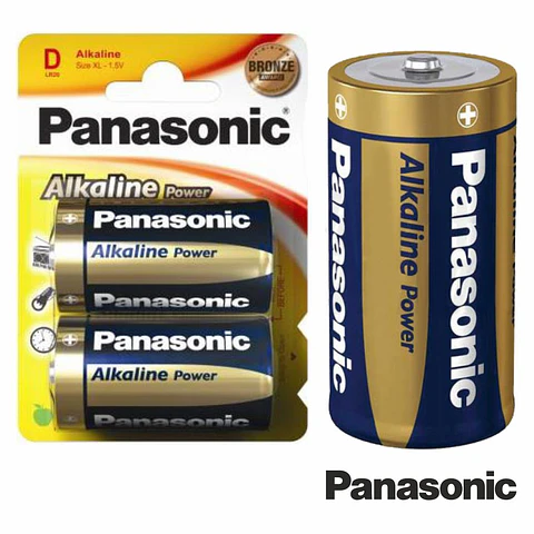 PILHA ALCALINA LR20/D 1.5V 2X BLISTER PANASONIC