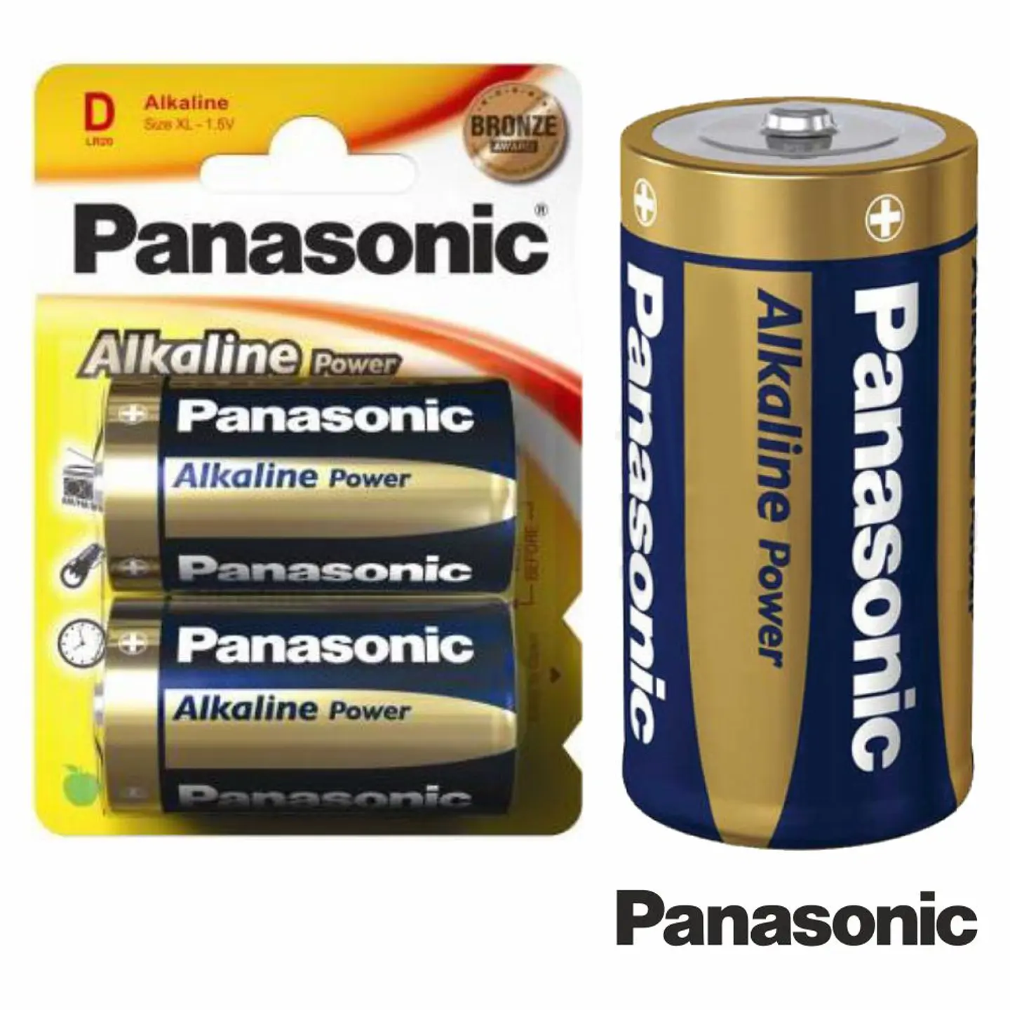 PILHA ALCALINA LR20/D 1.5V 2X BLISTER PANASONIC 1