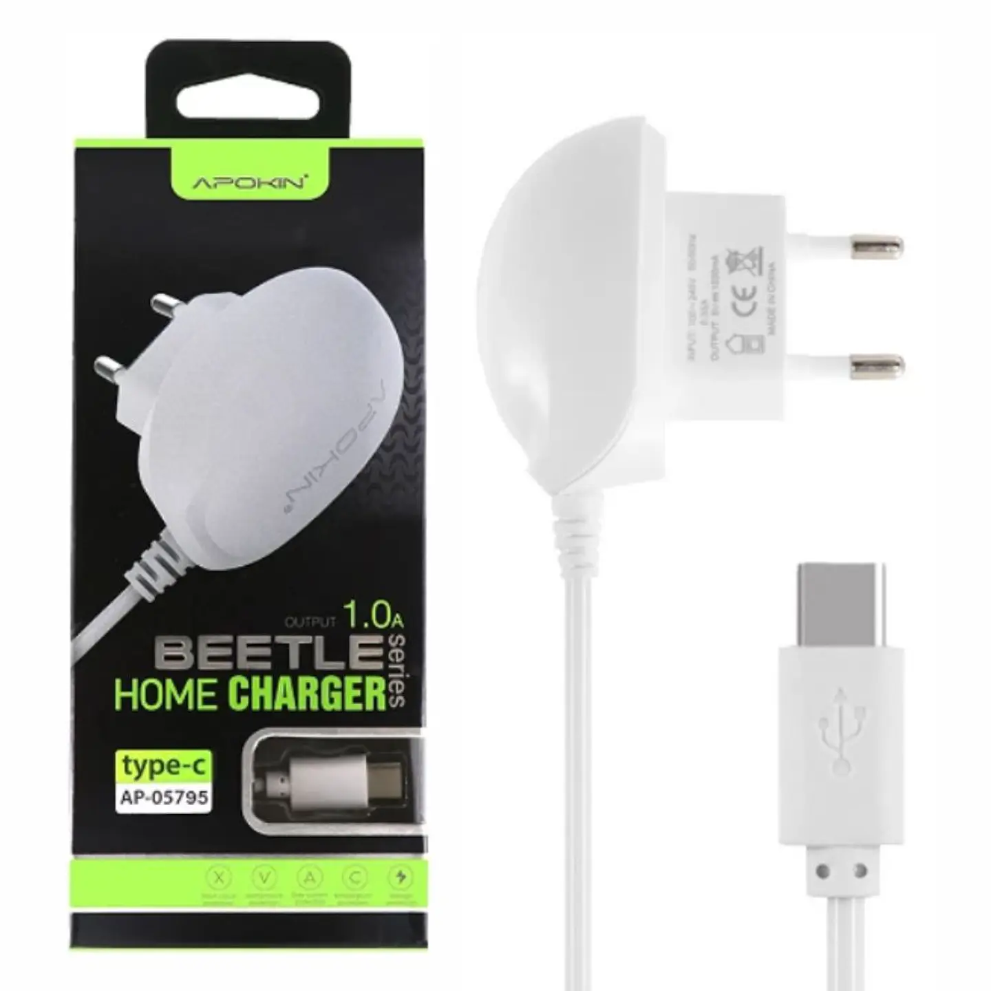 Carregador USB-C 1A Branco 1