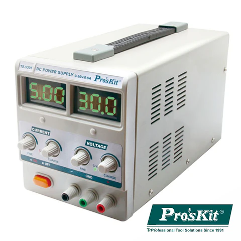 FONTE DE ALIMENTAÇÃO DIGITAL 0-30V / 0-5A PROSKIT
