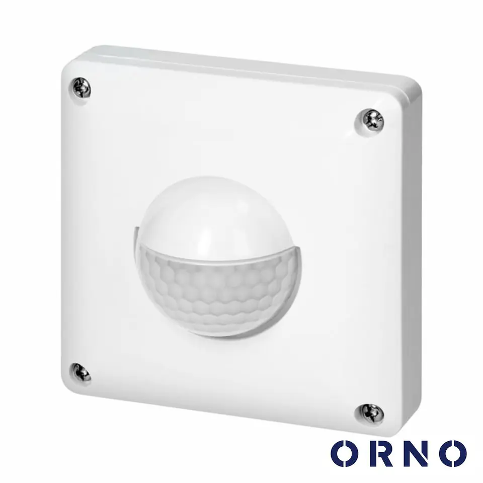 Detetor De Movimento PIR P/ Encastrar 190º 250W IP65 ORNO 1