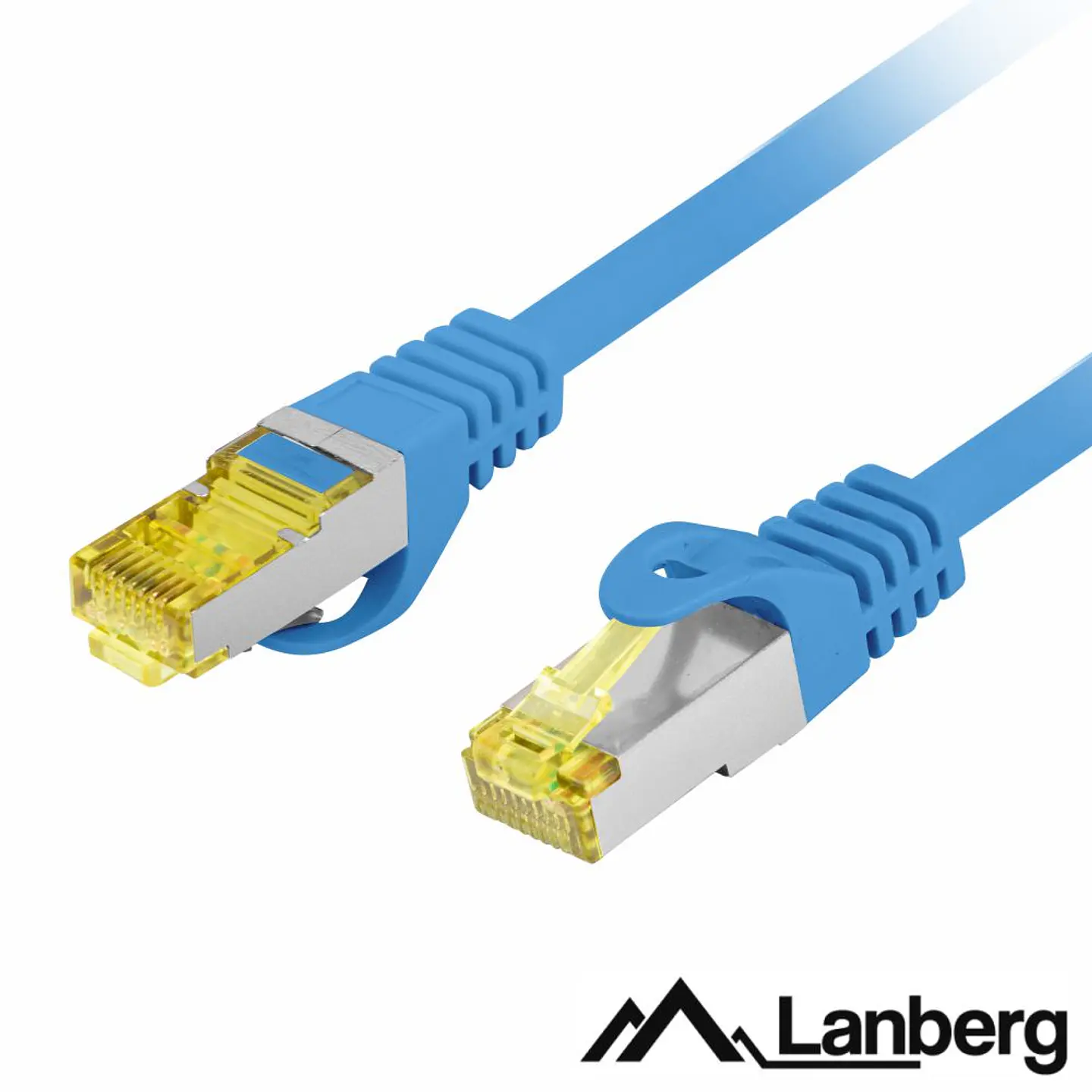 Cabo S/FTP LSZH CAT6A 0.25m Azul LANBERG 1