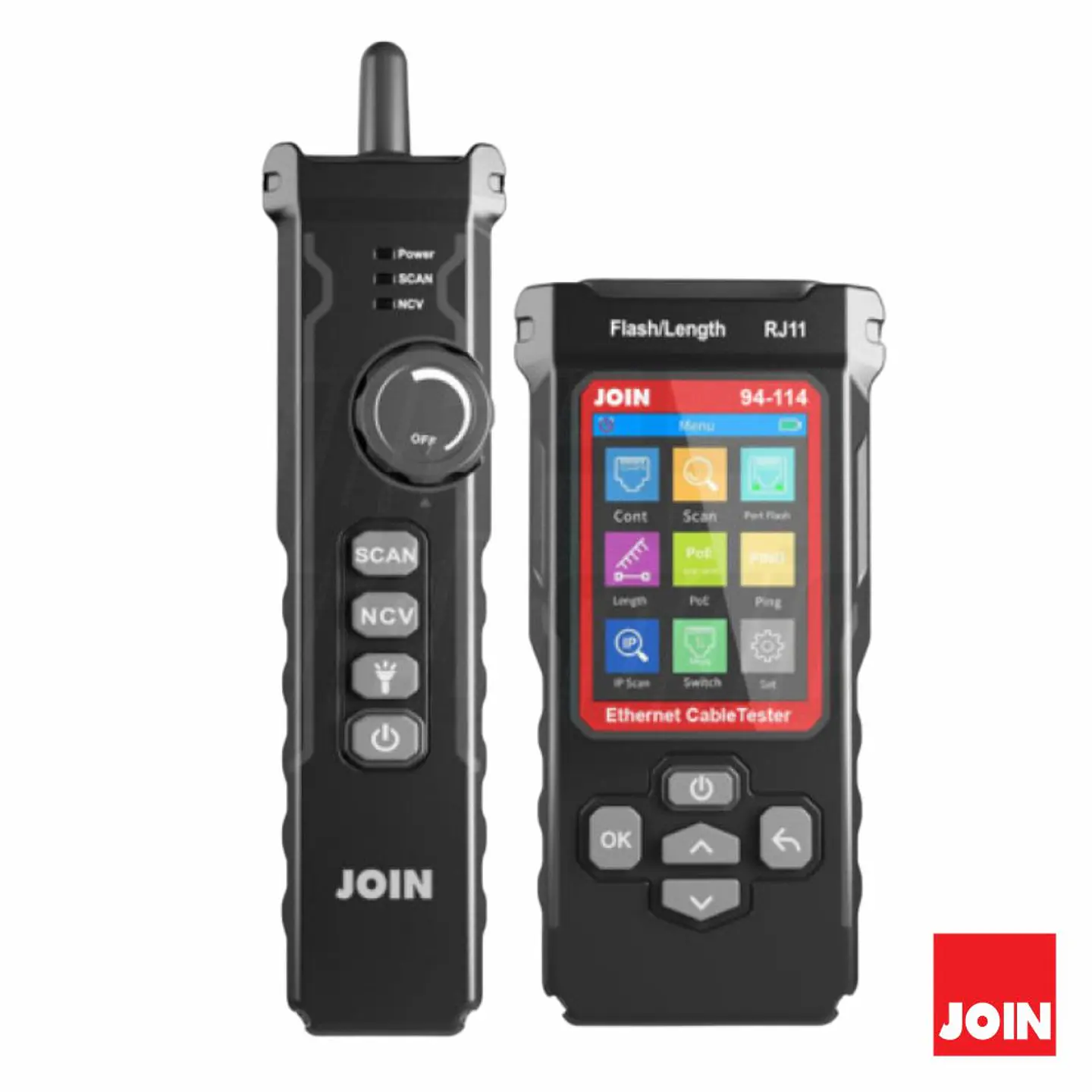 Testador De Cabos Rede LCD RJ11/RJ45/PoE JOIN 1