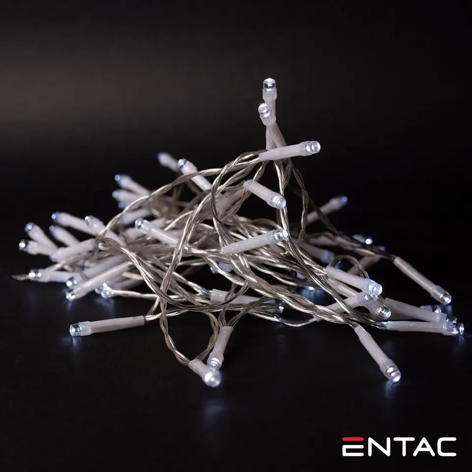 Grinalda de 10 LEDs Branco Frio 1M ENTAC 1