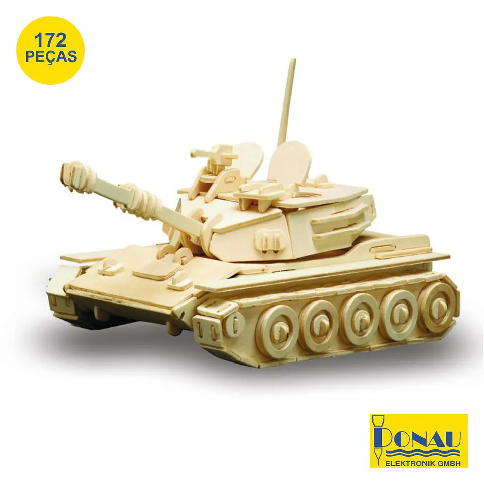 TANQUE PANZER PAINÉIS DE CONTRAPLACADO C/ 172 PEÇAS DONAU 1
