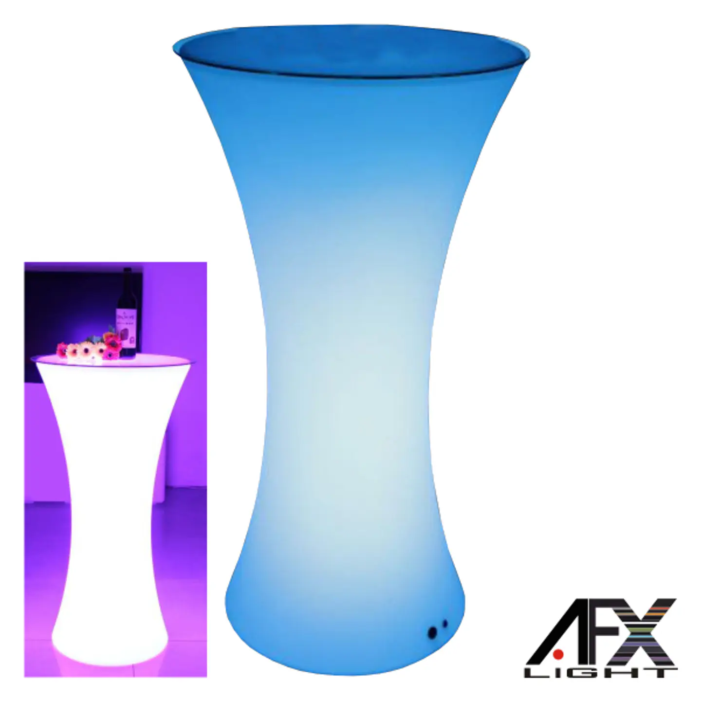 MESA LED P/ EXTERIOR COMANDO RGB BAT COMANDO IP65 AFXLIGHT 1