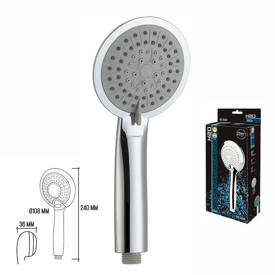 Chuveiro De Mão C/ 3 Funções De Jato Cromado 1
