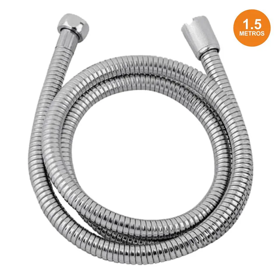 BICHA FLEXÍVEL P/ DUCHE 1.5M INOX 1