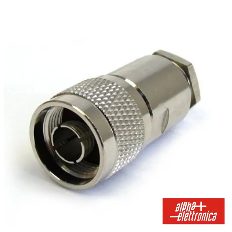 FICHA N MACHO SOLDAR NIQUELADA P/ CABO RG8/U RG213/U 1