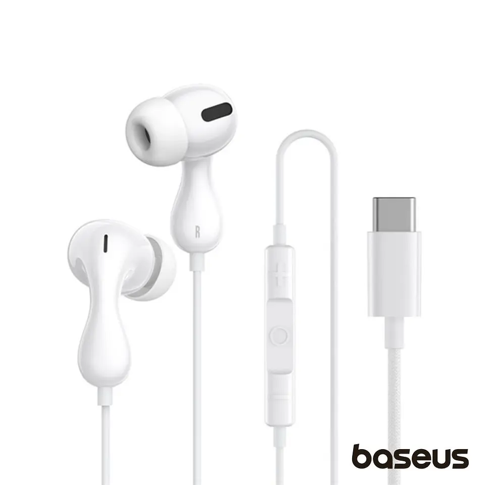 Auscultadores Stereo C/ Fios E Microfone Encok CZ20 BASEUS 1