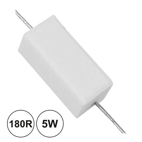 RESISTÊNCIA BOBINADA 180R 5W