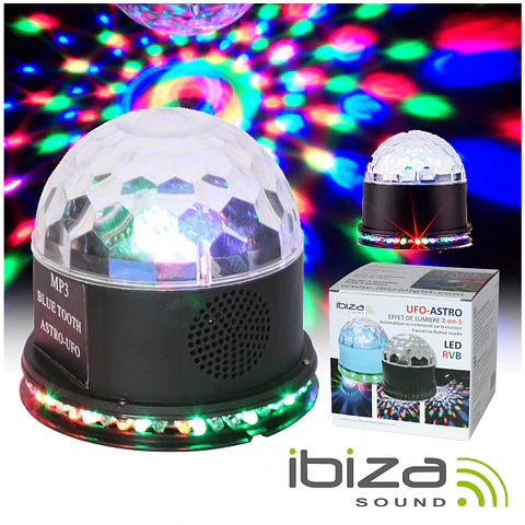 PROJETOR LUZ C/ 81 LEDS 15W 2-EM-1 PRETO IBIZA