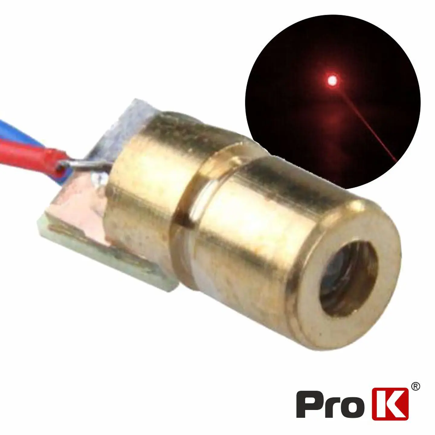 MÓDULO LASER VERMELHO 5MW PROK 1