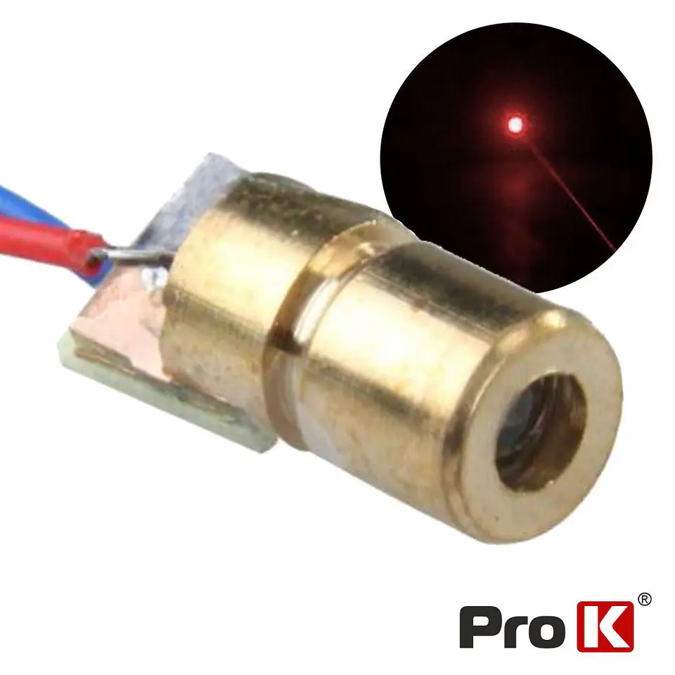 MÓDULO LASER VERMELHO 5MW PROK 1
