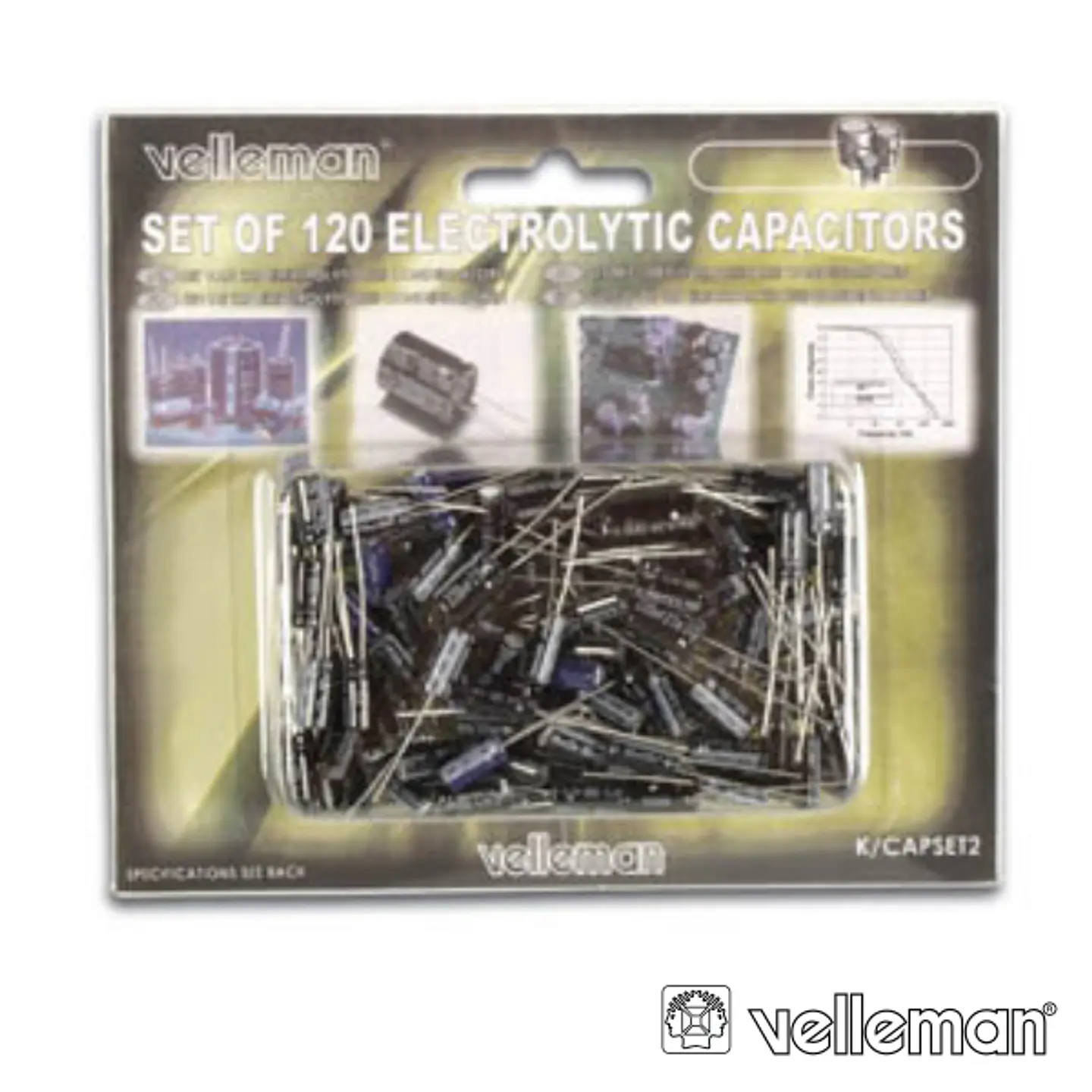 CONJUNTO DE 120 CONDENSADORES ELECTROLITICOS 1