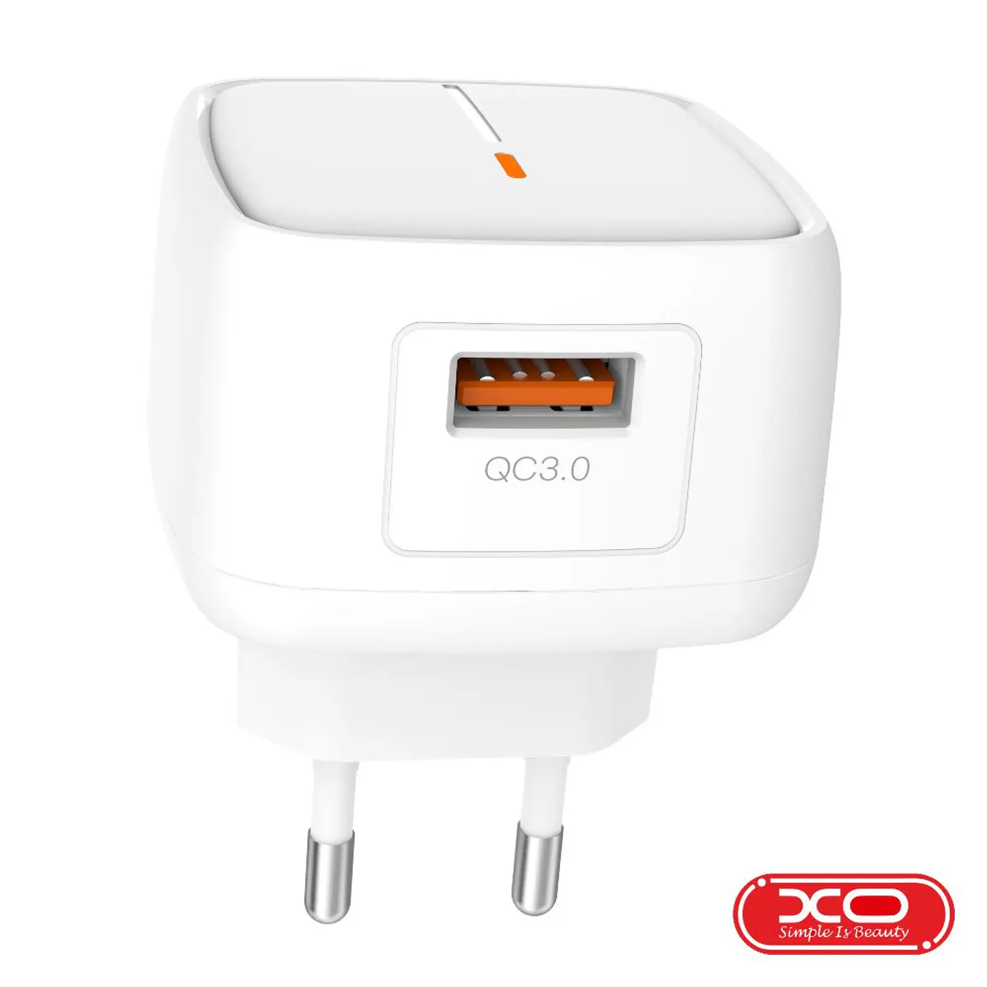 Alimentador Compacto USB-A 5V 3A Branco XO 1
