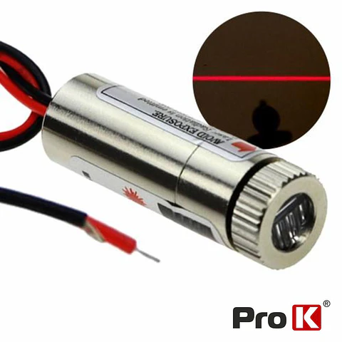 MÓDULO LASER VERMELHO 3-5V 5MW LINHA PROK