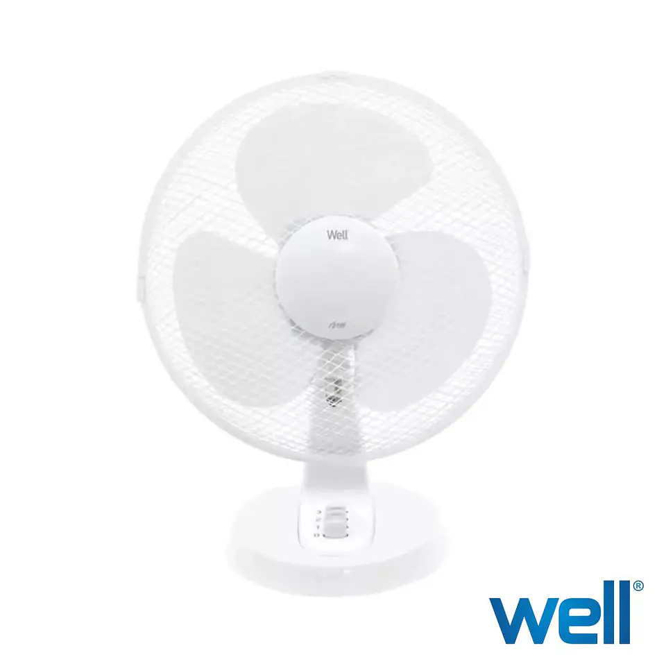 Ventoinha De Mesa Ø30cm 40W Branco WELL 1