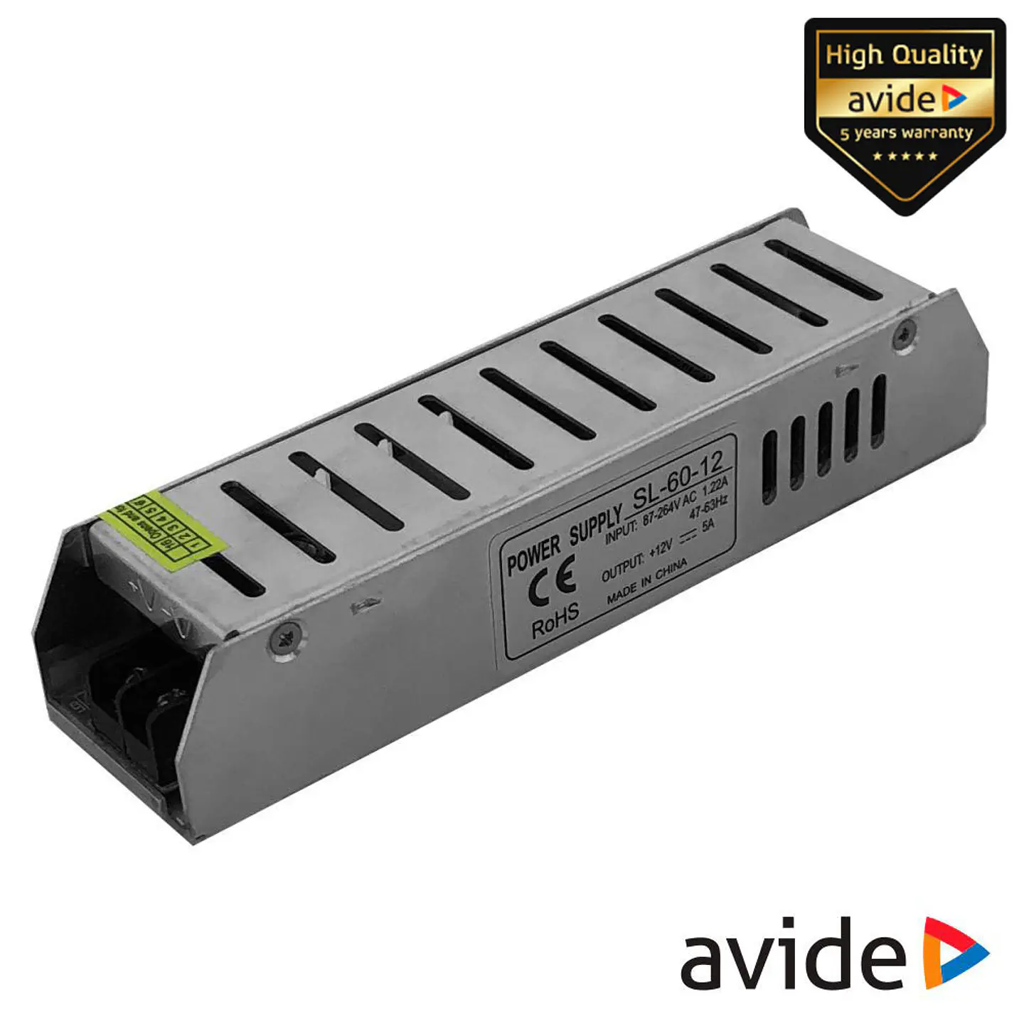Fonte de Alimentação Industrial 12V 60W AVIDE 1
