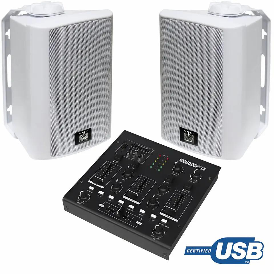 Conjunto Som Amplificado 160W 1